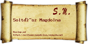 Soltész Magdolna névjegykártya
